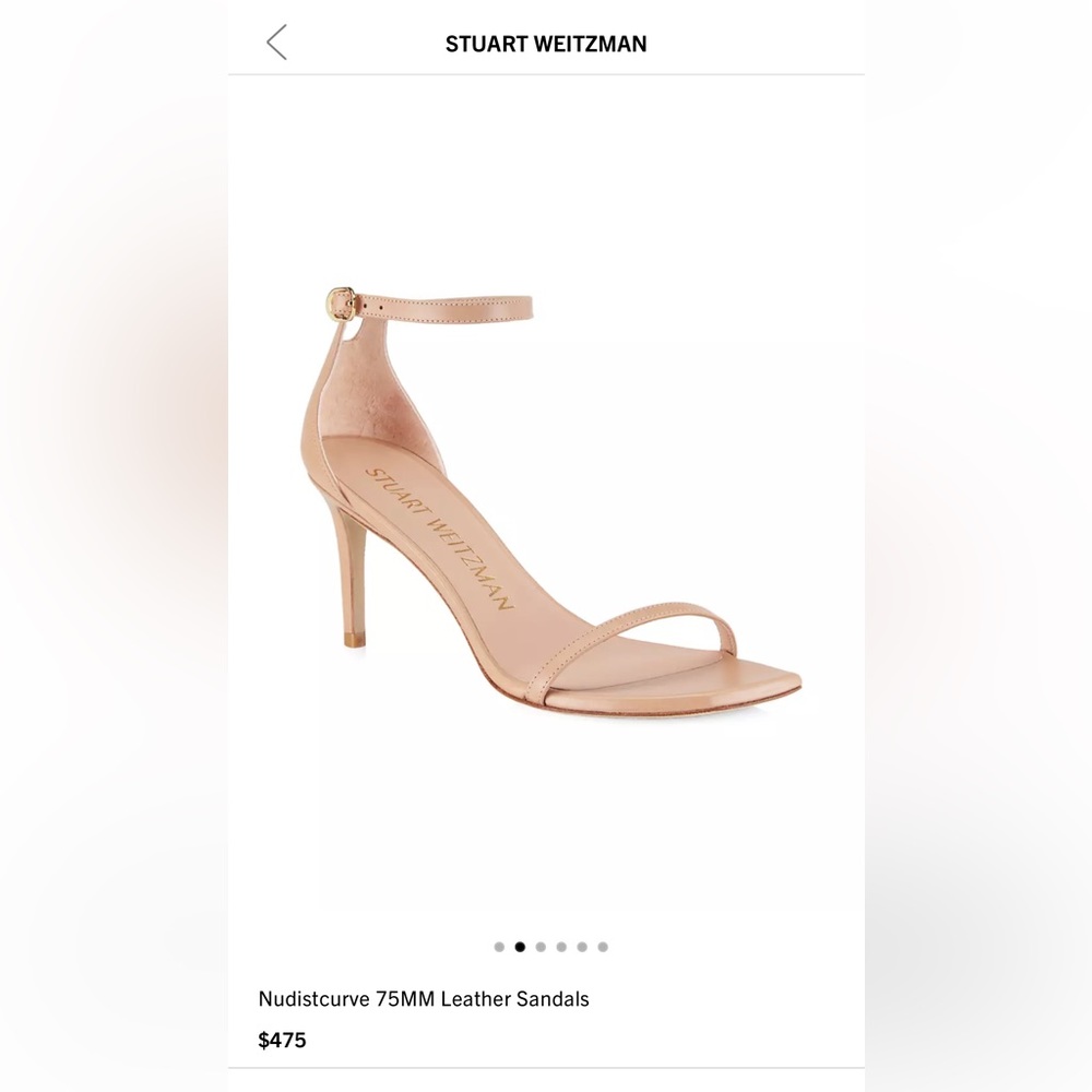 Stuart Weitzman nude heel size 10